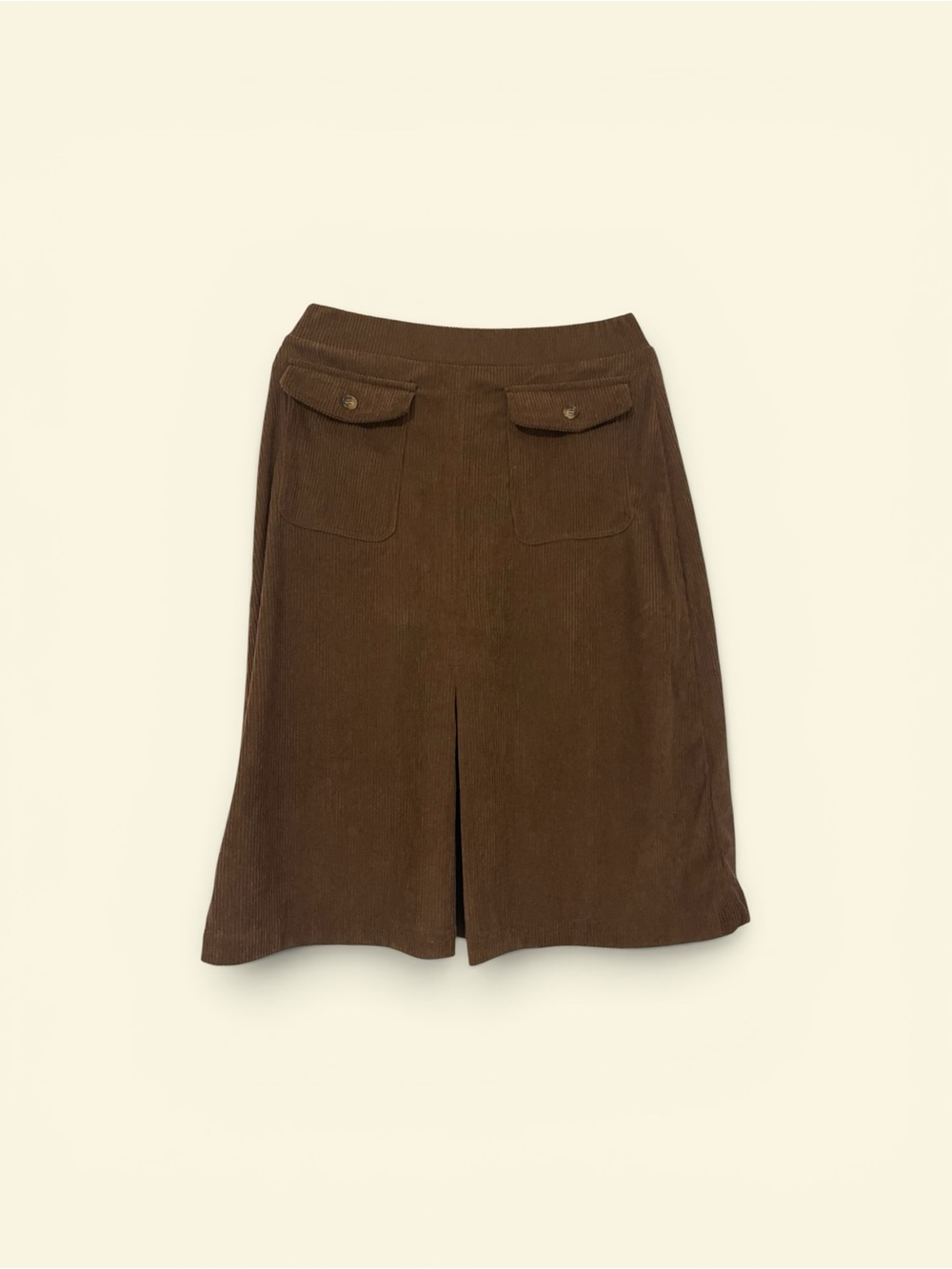 Halara Brown Corduroy Midi Skirt – Size Small – NWT